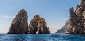 Sailing to Capri and Anacapri’s grottoes and sea stacks