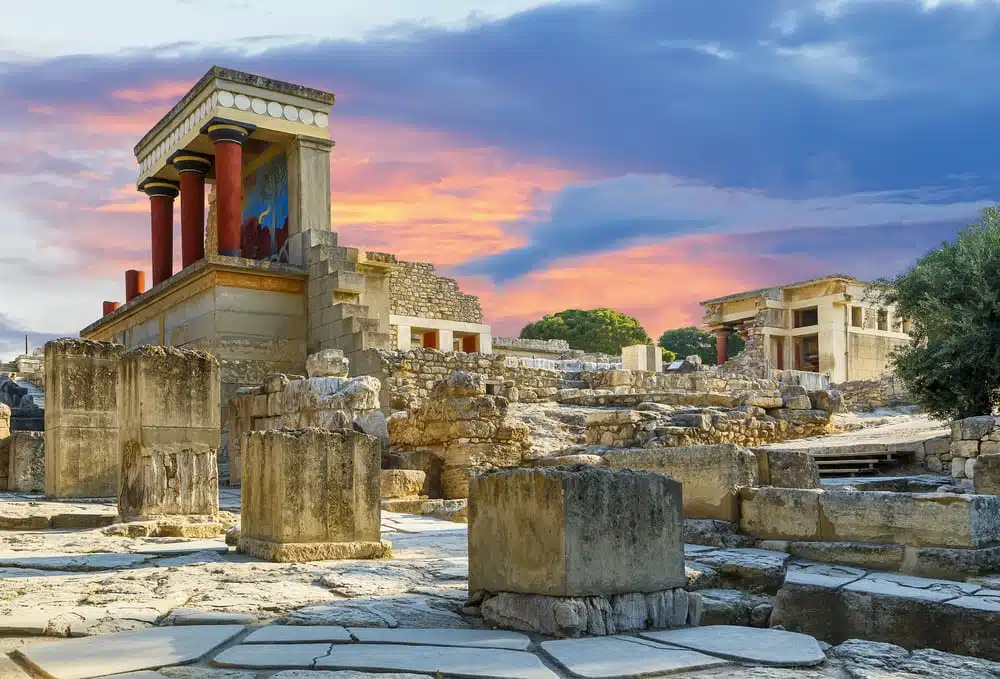 Knossos Palace Is The Largest Bronze Age Archaeological Site On Crete. It Was The Ceremonial And Political Centre Of Minoan Civilisation And Culture