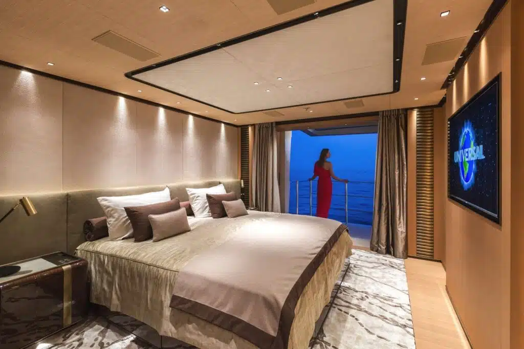 Beautiful Balcony On Luxury Yacht Vertige