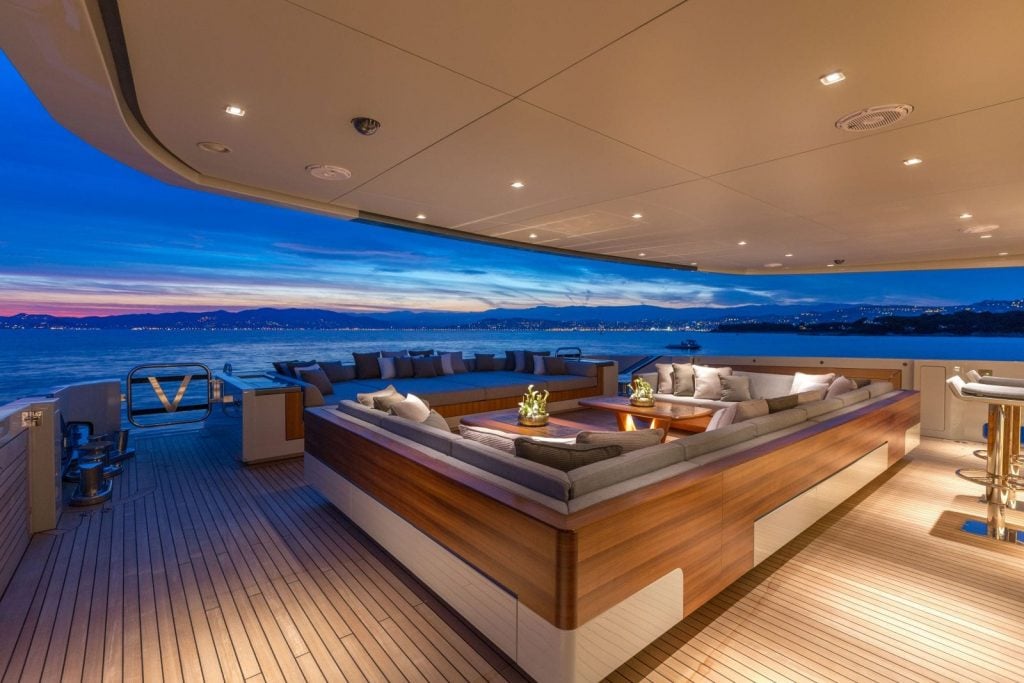 Deck Area And Sofas On Vertige
