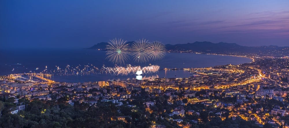 Fireworks In The Bay Of Cannes