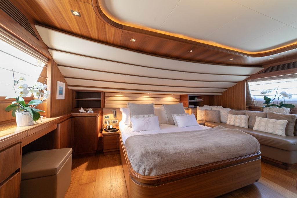 Master Cabin Of Best Yacht Charter Ethna