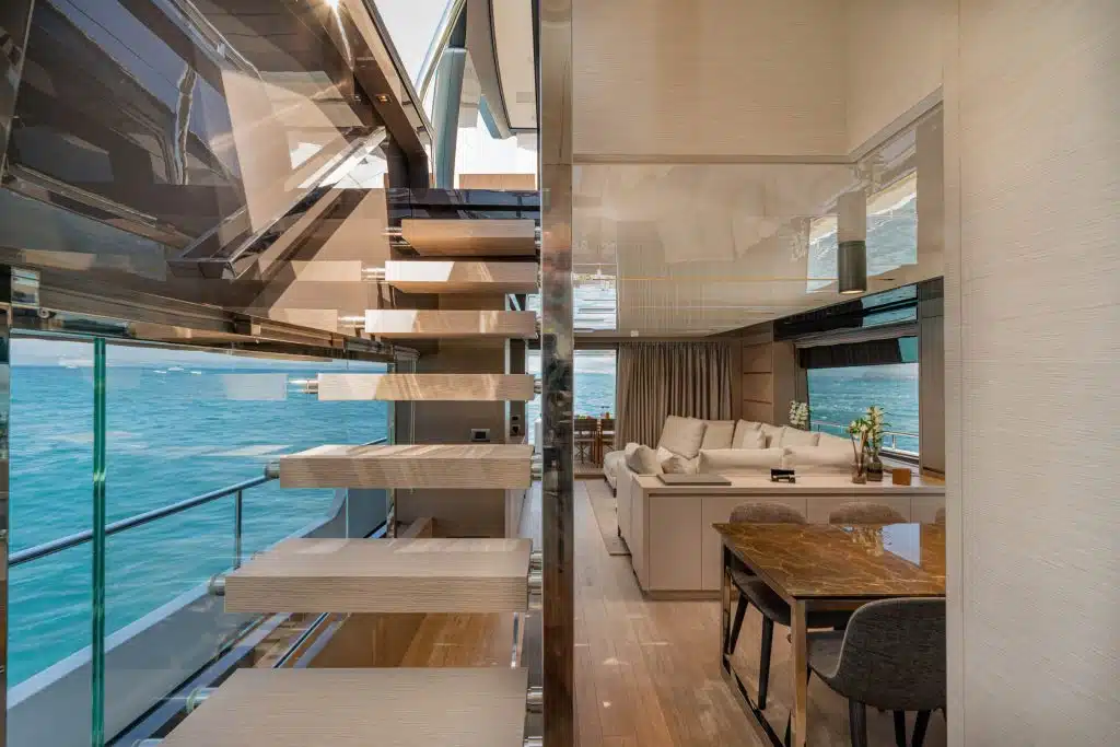 Large Windows Italy Yacht Charter Lucky