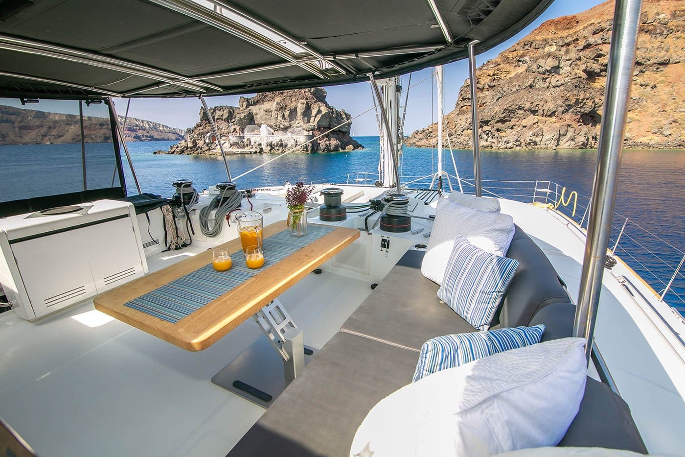 SANTORINI Catamaran For Charter SILVER STAR YACHTING